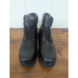 Jacata Men's Black Waterproof Genuine Leather 6-Inch Size 10W